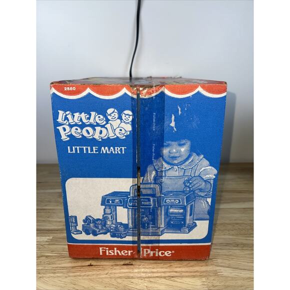 Vintage 1986 Fisher Price Little People Little Mini Mart W/Box. Missing 1 Piece - Picture 9 of 11